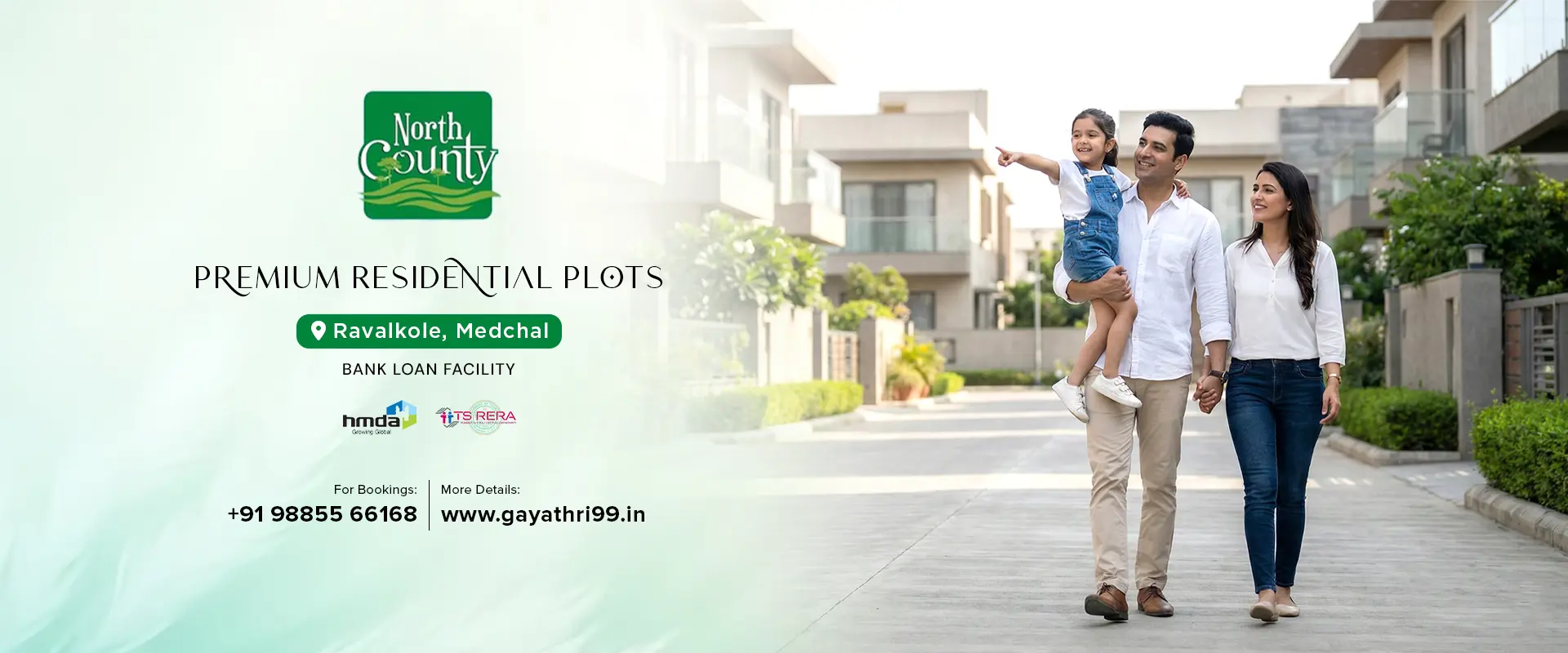 North County - Open Plots for sale at Medchal with bank loan facility