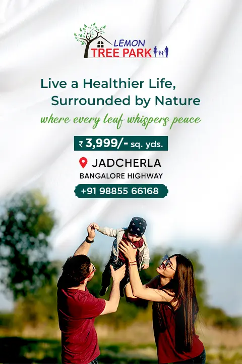lemon tree park Jadcherla Municipality affordable farmlands for sale Hyderabad to Bangalore Highway a project by Gayathri99 Developers