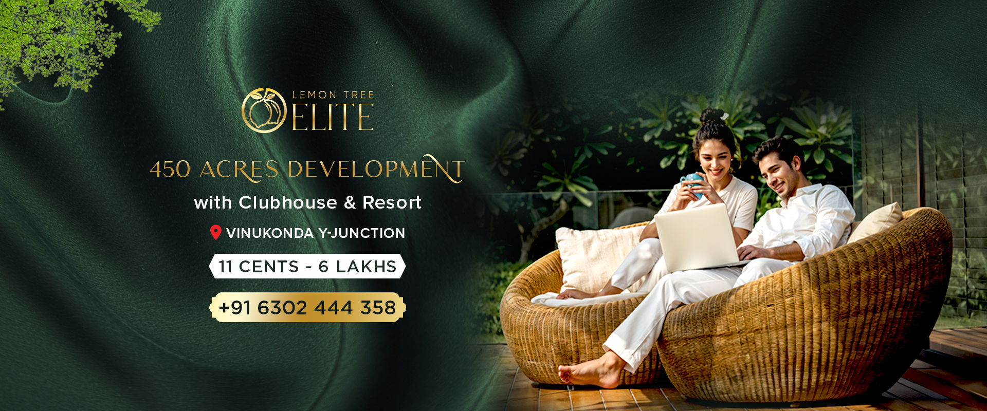 Lemon Tree Elite Vinukonda, Avocado farmlands with clubhouse, resort and alot more by Gayathri99 Developers