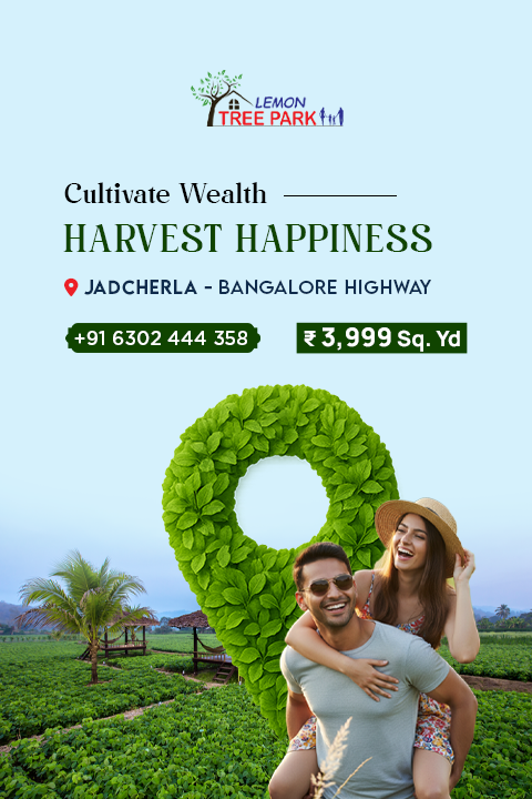 lemon tree park Jadcherla Municipality affordable farmlands for sale Hyderabad to Bangalore Highway a project by Gayathri99 Developers