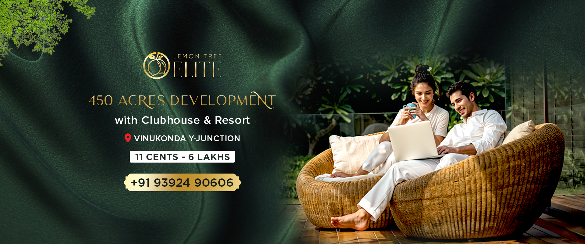 Lemon Tree Elite Vinukonda, Avocado farmlands with clubhouse, resort and alot more by Gayathri99 Developers