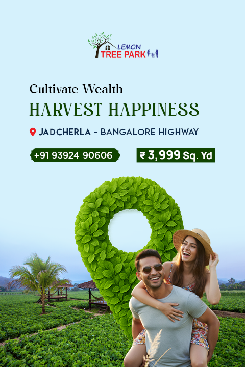 lemon tree park Jadcherla Municipality affordable farmlands for sale Hyderabad to Bangalore Highway a project by Gayathri99 Developers