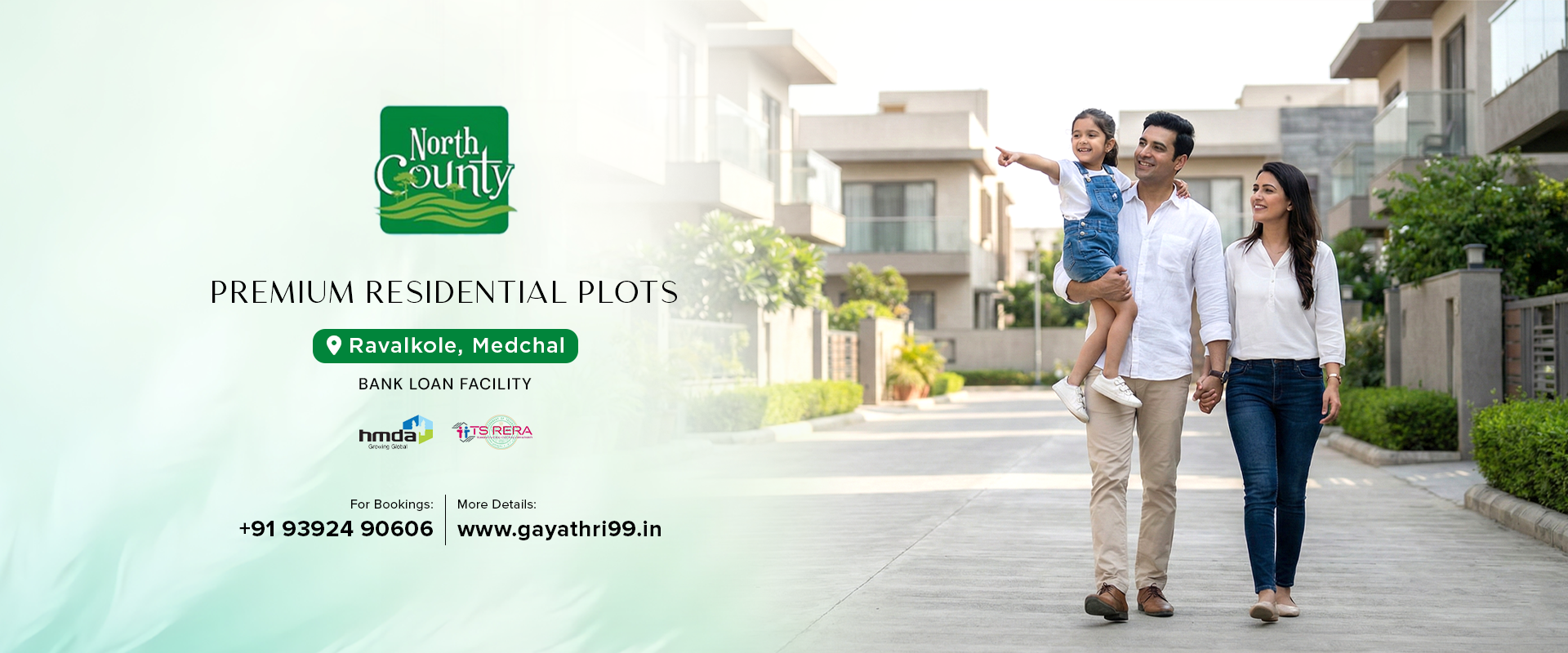 North County - Open Plots for sale at Medchal with bank loan facility